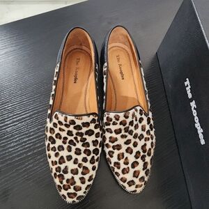 The Kooples Ponyhair Animal Print Loafers